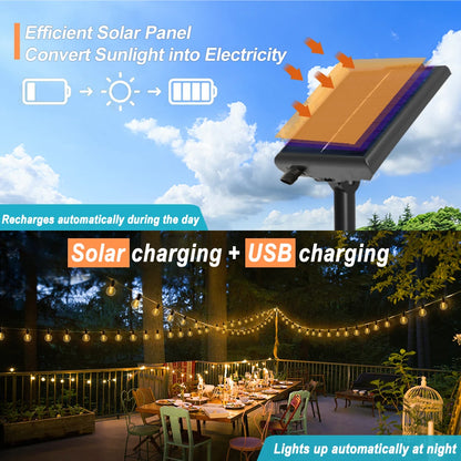 Lumièra™ Solar Patio Lights
